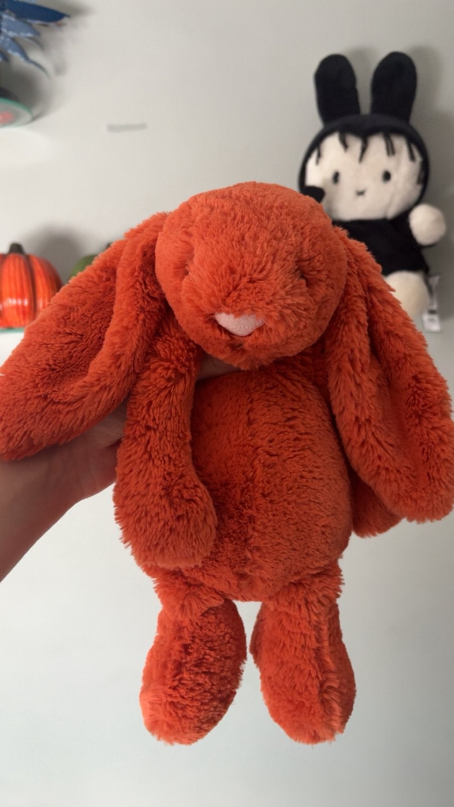 Jellycat Tangerine bunny medium, Ophalen of Verzenden, Zo goed als nieuw, Stoffen beer, Overige merken