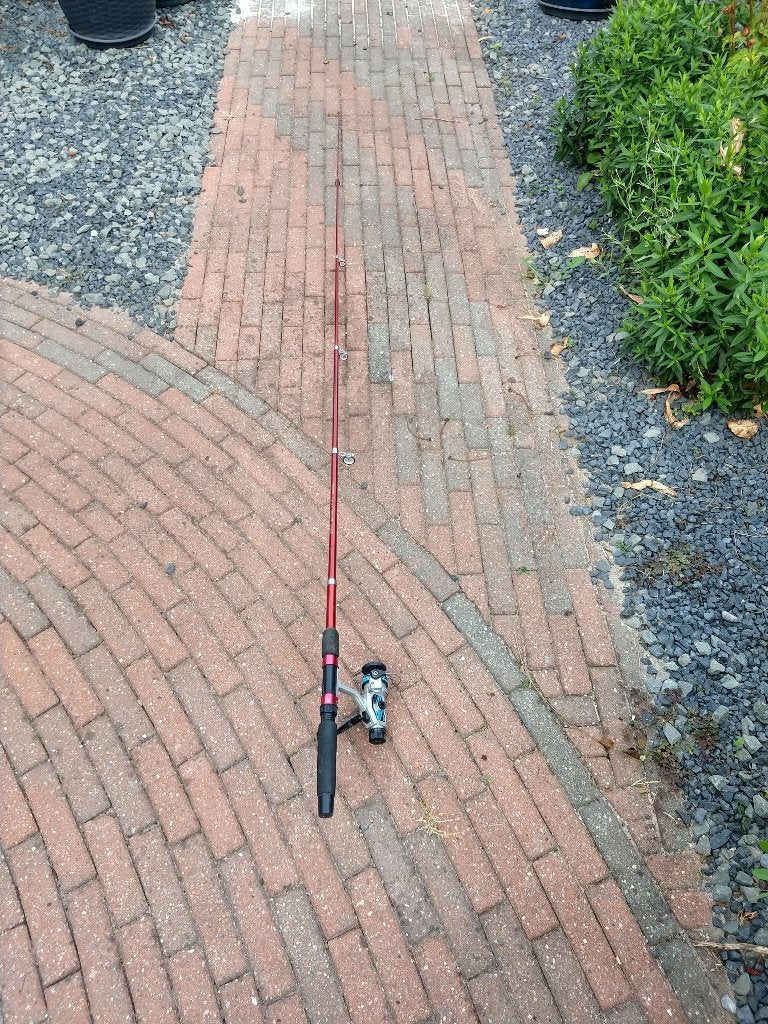 Telescoophengel, Ophalen, Gebruikt, Vaste hengel