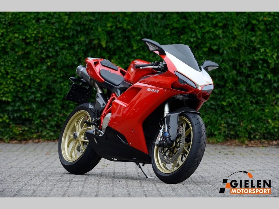 DUCATI 848  R uitgevoerd, Motoren, DUCATI, 2 cilinders, 849 cc, Motorrijbewijs A