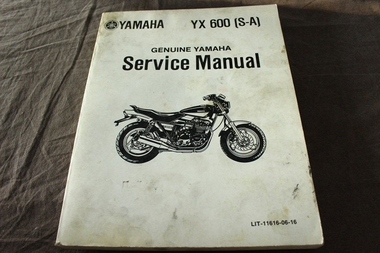 Yamaha YX600 S-A Radian 1986/1987 motorcycle service  manual, Motoren, Ophalen of Verzenden, Yamaha