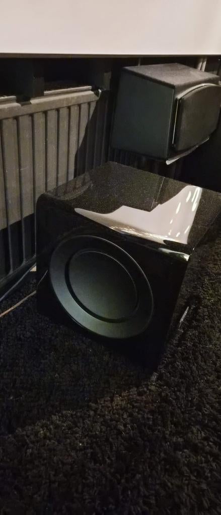 Kef KF92 Subwoofer, Subwoofer, Zo goed als nieuw, 120 watt of meer, Ophalen