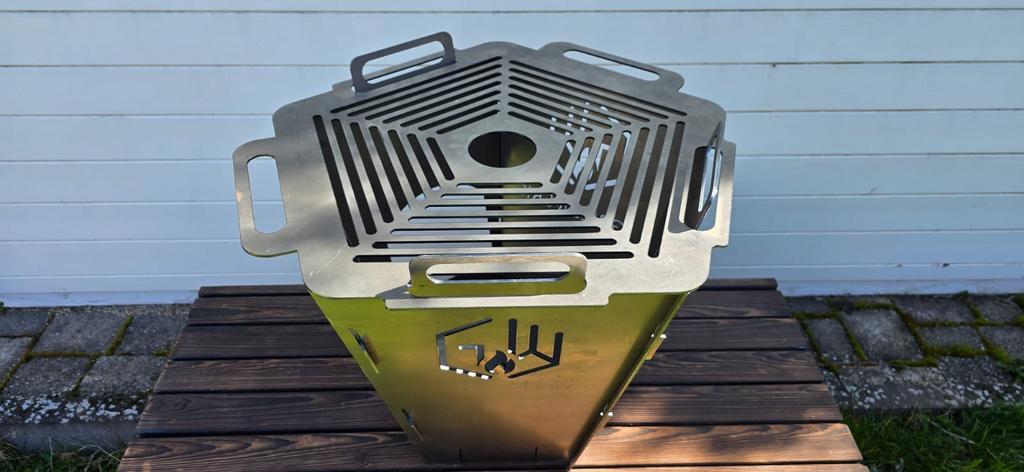 GRILLWERK Demontabele Metalen Barbecue / Grill / Vuurkorf, Ophalen of Verzenden, Nieuw