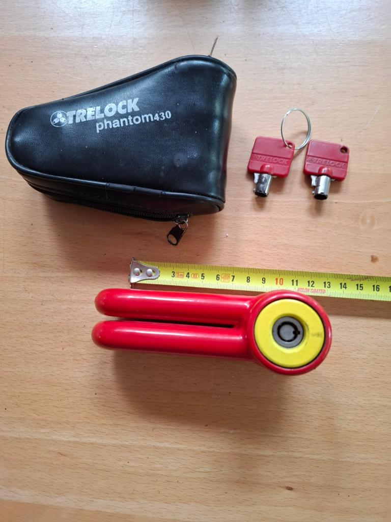 Remschijf slot / Trelock phanton 430, Motoren, Verzenden