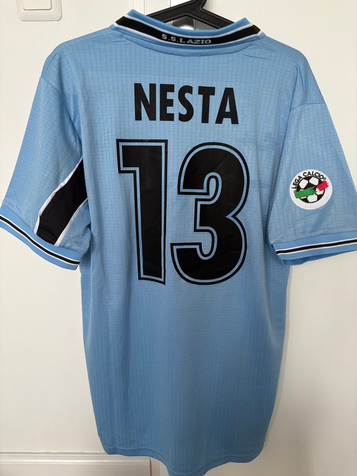 Retro Nesta SS Lazio Puma Cirio vintage XL voetbalshirt, Blauw, Ophalen of Verzenden, Voetbal, Maat 56/58 (XL)