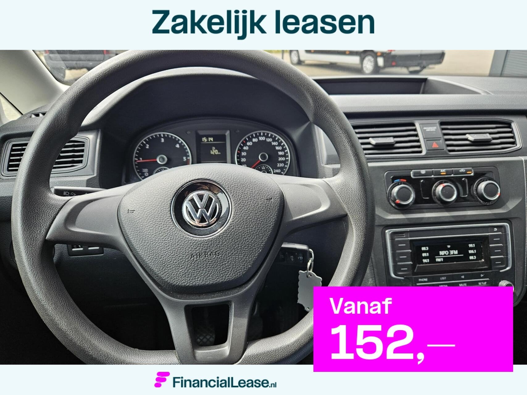 Volkswagen Caddy 2.0 TDI L1H1 Airco sidebars 100 % ond euro6, Gebruikt, Euro 6, 4 cilinders, Volkswagen