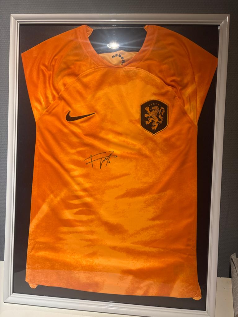F. De Jong Gesigneerd Nederlands elftal shirt, Sport en Fitness, Ophalen of Verzenden, Nieuw, Shirt