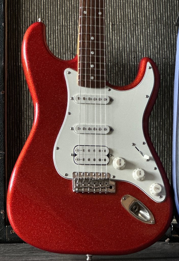 Haar Trad S HSS Suhr ML Pickups Red Sparkle Finish COA & Tas, Ophalen of Verzenden, Zo goed als nieuw, Solid body, Overige merken