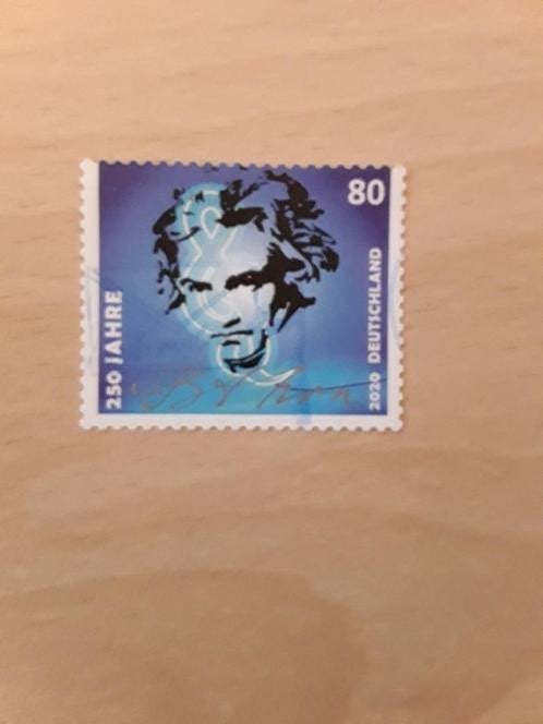 2020 Duitsland 250 jaar Beethoven, Verzenden, BRD, Gestempeld