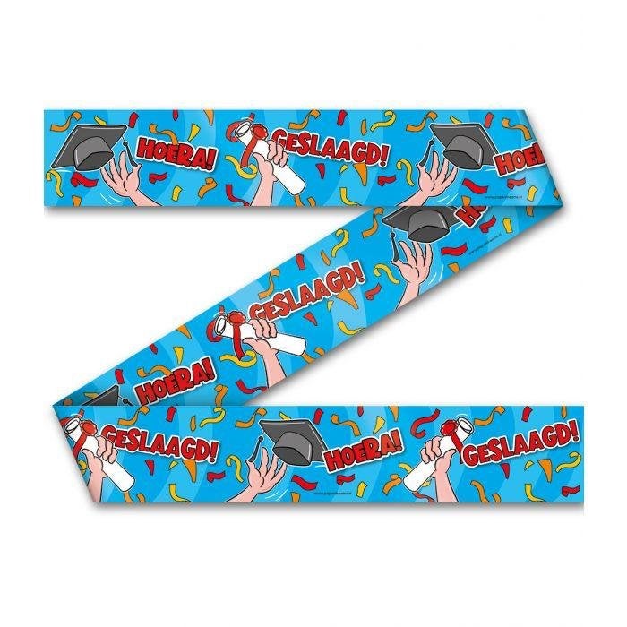 Party tape – afzetlint – geslaagd cartoon – (7033039), Nieuw, Ophalen of Verzenden, A, Overige
