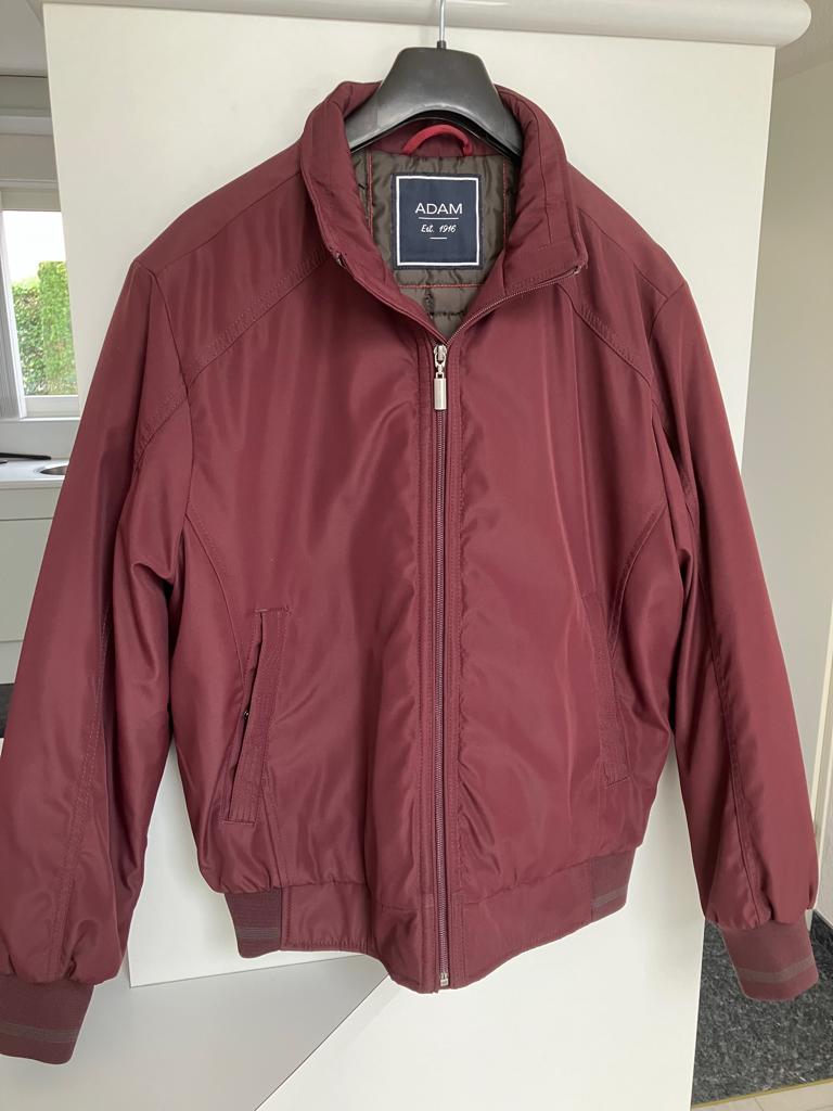 Sportief Bordeaux Rode Jas maat M, Maat 48/50 (M), Adam, Nieuw, Ophalen of Verzenden