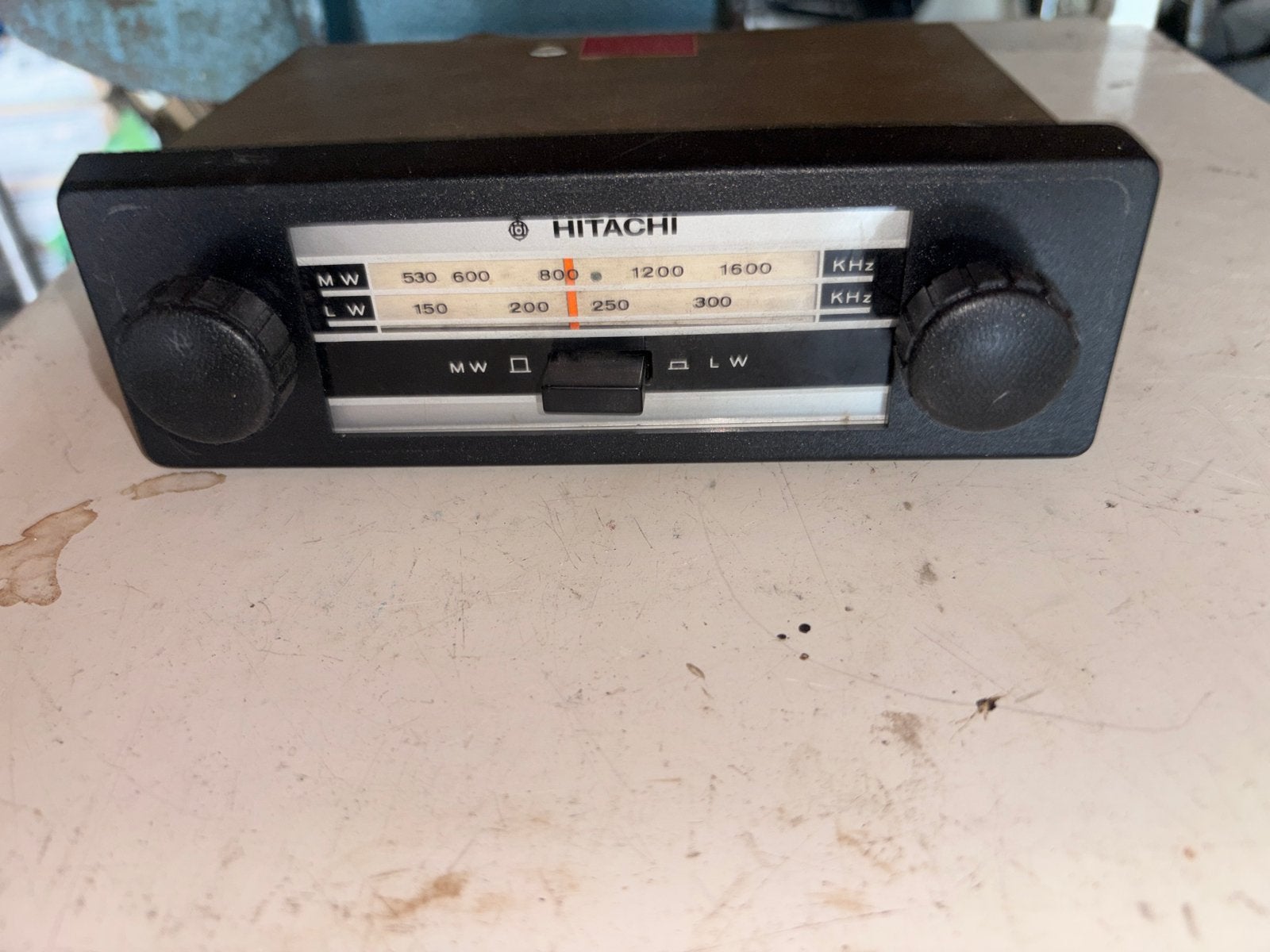 Vintage Hitachi Autoradio - MW/LW Band, Ophalen of Verzenden, Gebruikt