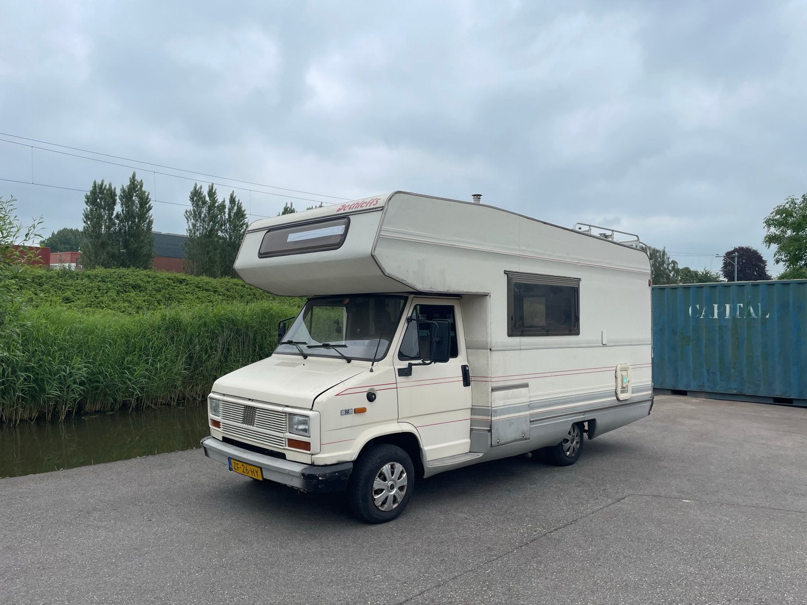 Fiat Dethleffs Alkoof Camper, Alkoof, Fiat, Particulier, Koelkast