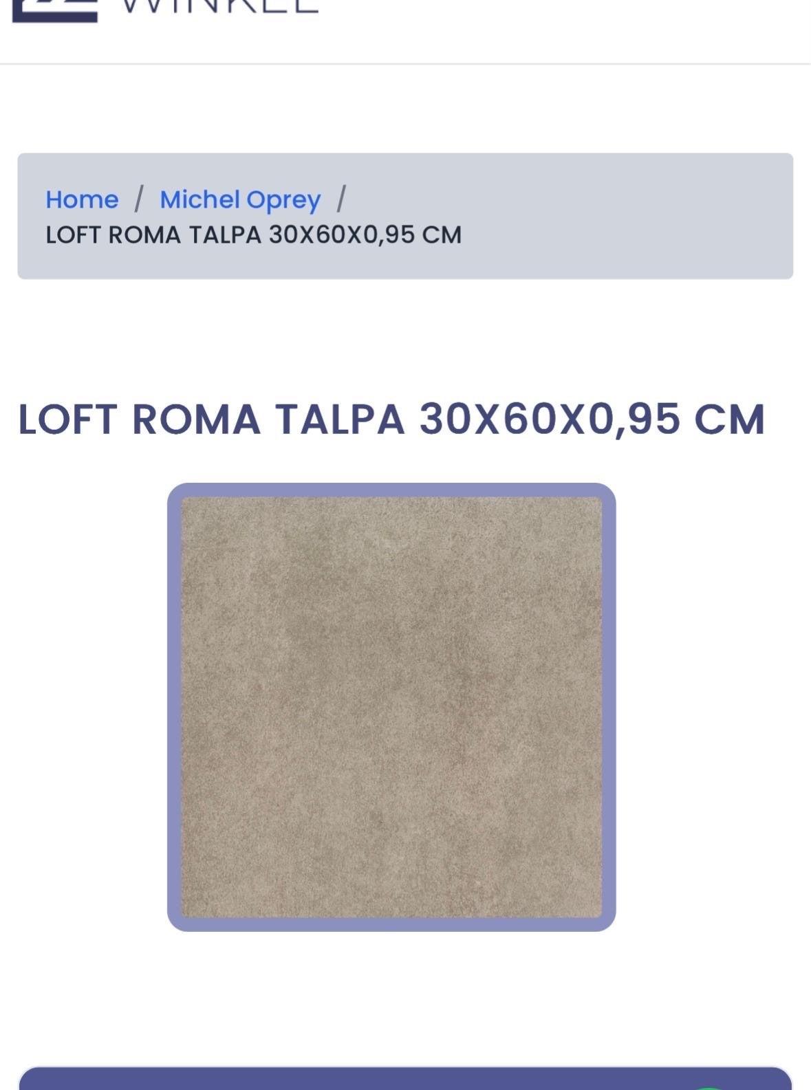 144 m2 Loft Roma Talpa tegels 60x60 cm - Nieuw in doos, Ophalen, 60 cm of meer, Keramiek, Nieuw