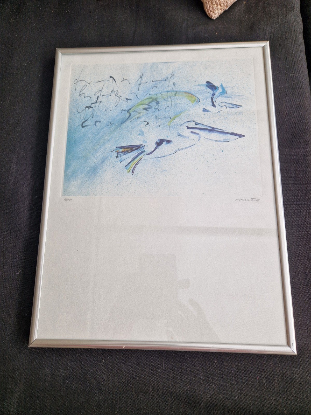 zeefdruk Nic Jonk geboorte 3040 cm, Antiek en Kunst, Ophalen of Verzenden