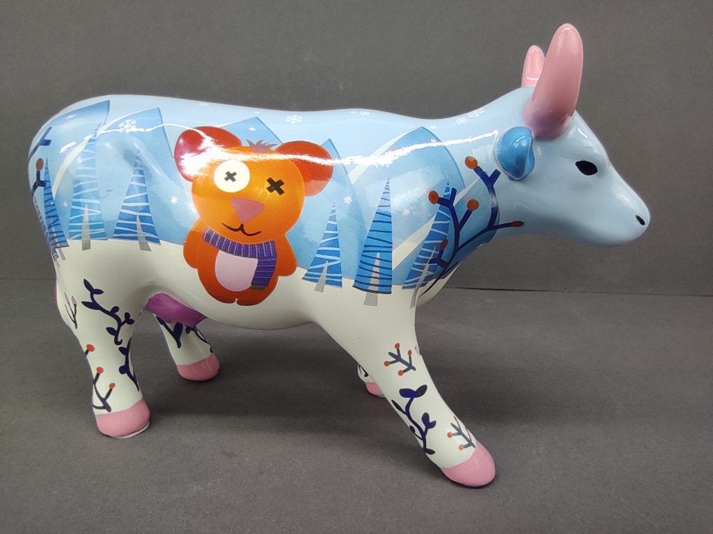 CowParade / Cow Parade Koe “Bariloche” MEDIUM, Antiek en Kunst, Kunst | Designobjecten, Meerkleurig, Ophalen of Verzenden, Steen/keramiek