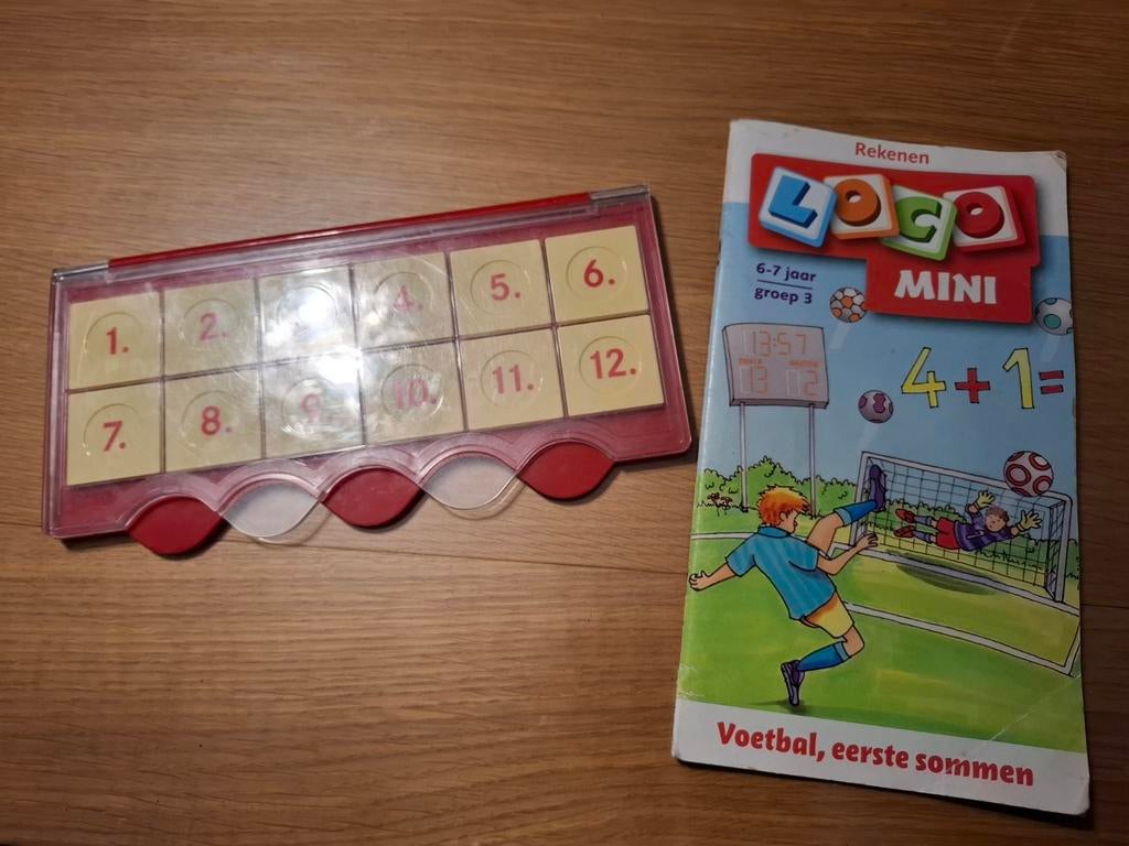 Loco mini met boekje over rekenen in voetbalthema., Ophalen of Verzenden, Gebruikt, Rekenen