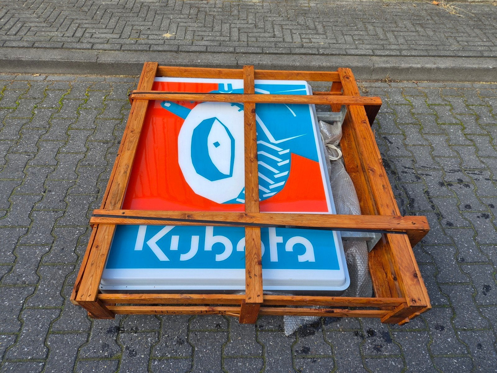 Kubota lichtbak Reclamebord. Nieuw in krat, Ophalen of Verzenden, Nieuw, Reclamebord