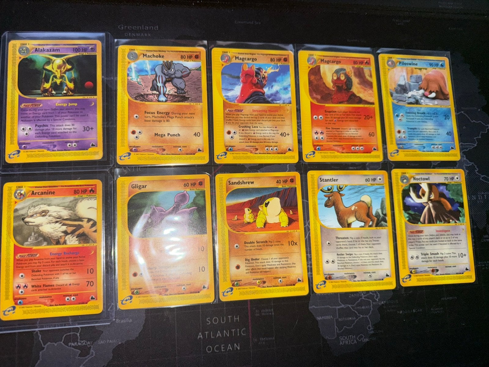 10 Skyridge Pokemon Kaarten, Ophalen of Verzenden, Zo goed als nieuw, Meerdere kaarten, Foil
