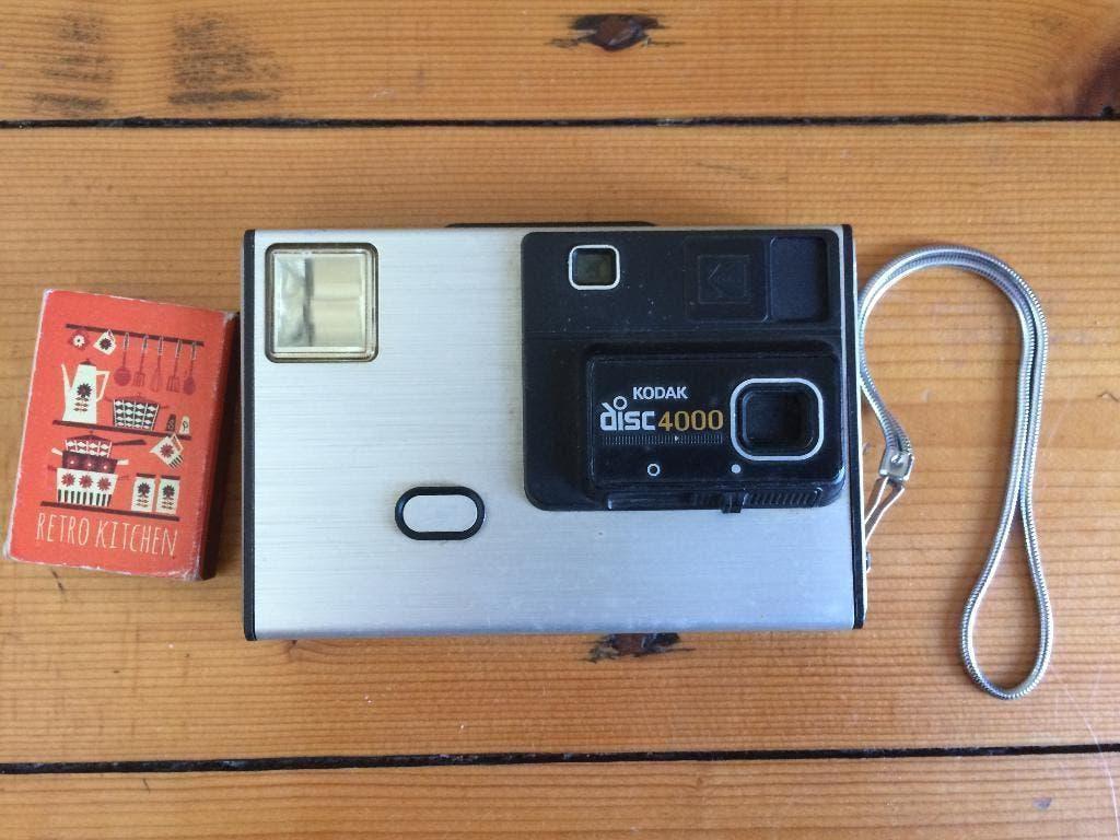 Kodak Disc 4000 futuristisch fotocameraatje Jaren 80 vintage, Gebruikt, Compact, Ophalen of Verzenden, Kodak
