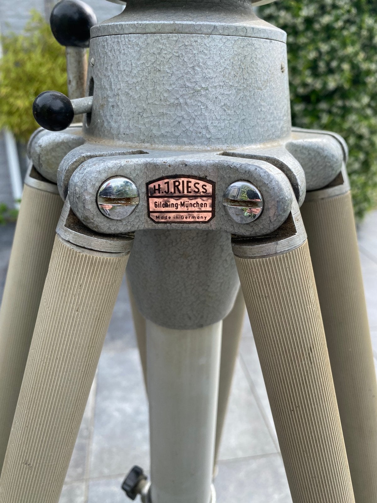 H.J. Riess München vintage camera statief, Ophalen, Gebruikt, Driepoot, Minder dan 150 cm