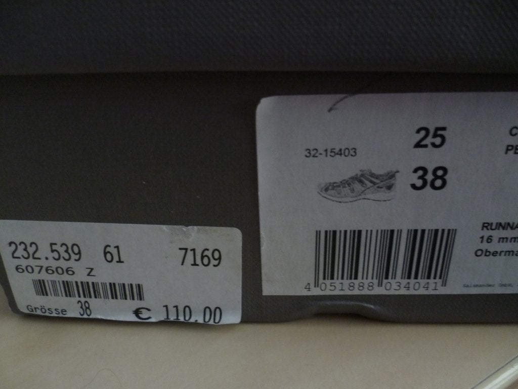 Salamander lederen schoenen mt 38 als NIEUW, Ophalen of Verzenden, Grijs, Sneakers of Gympen, Zo goed als nieuw