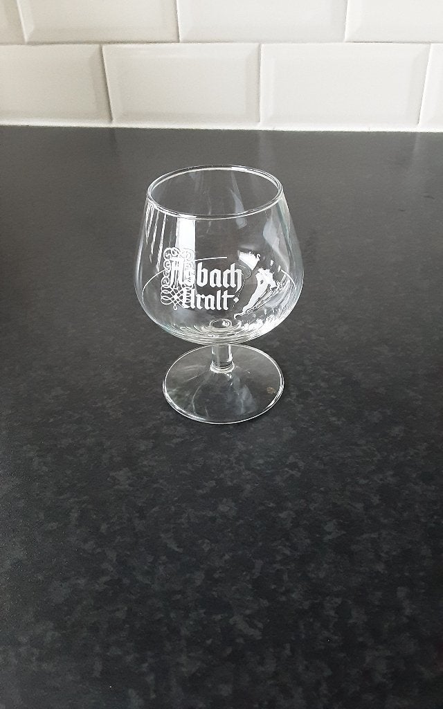 ASBACH URALT glaasje (zonder strip), Verzamelen, Ophalen of Verzenden, Zo goed als nieuw, Borrel- of Shotglas