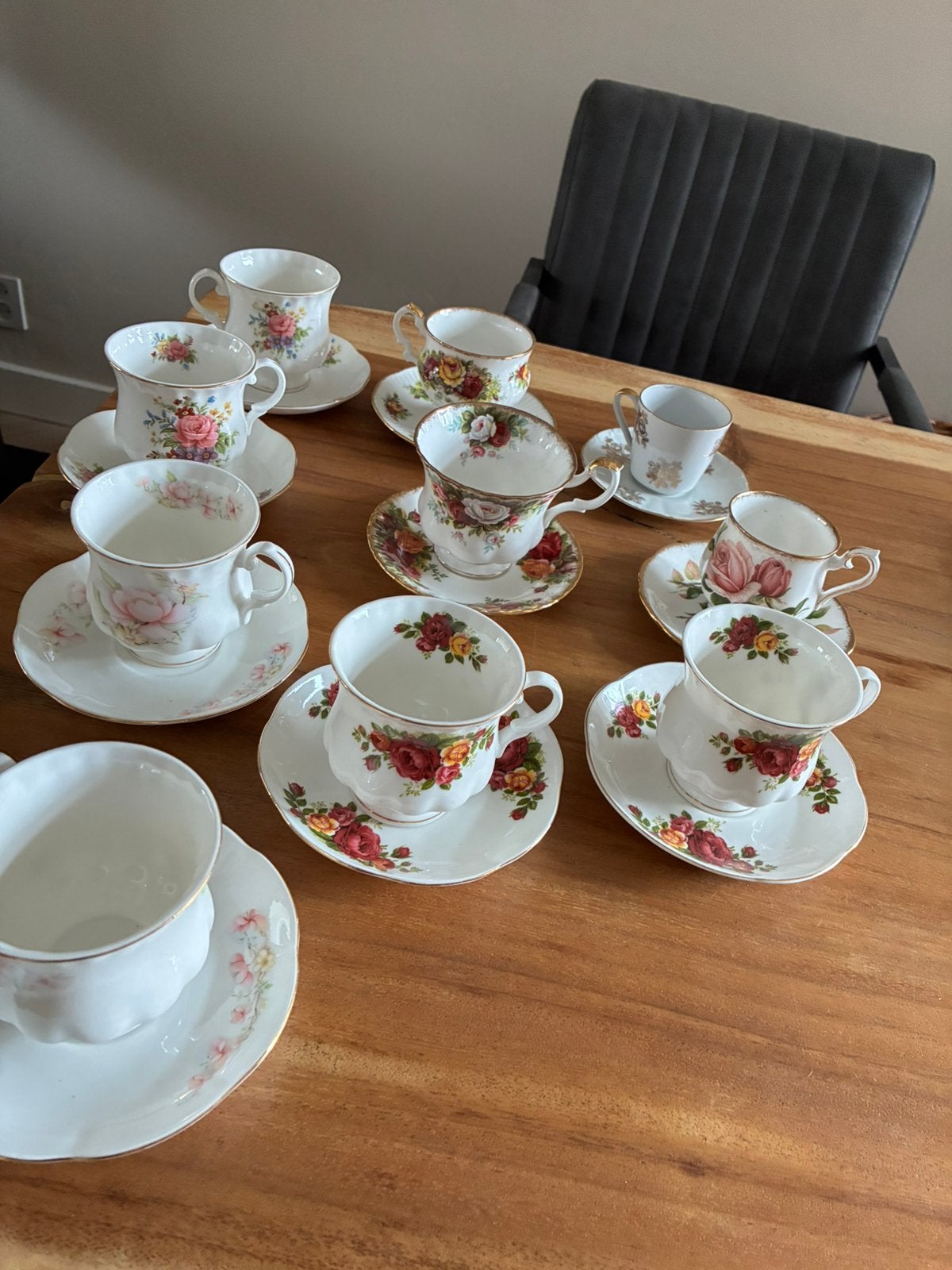 Koffie thee kommetje, Ophalen