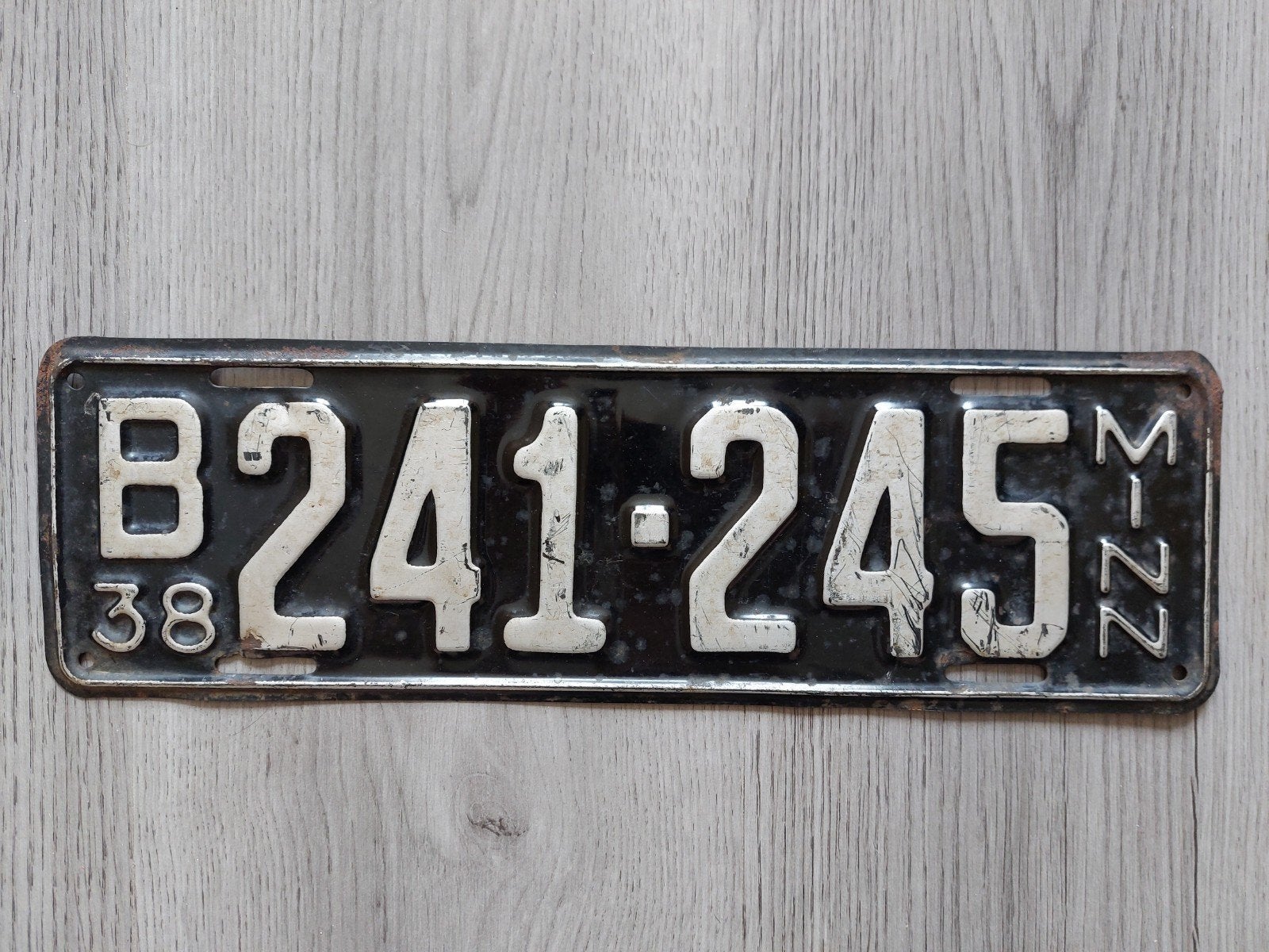 Kenteken 1938 Minnesota USA Nummerplaat Nummerbord, Ophalen of Verzenden, Gebruikt, Auto's