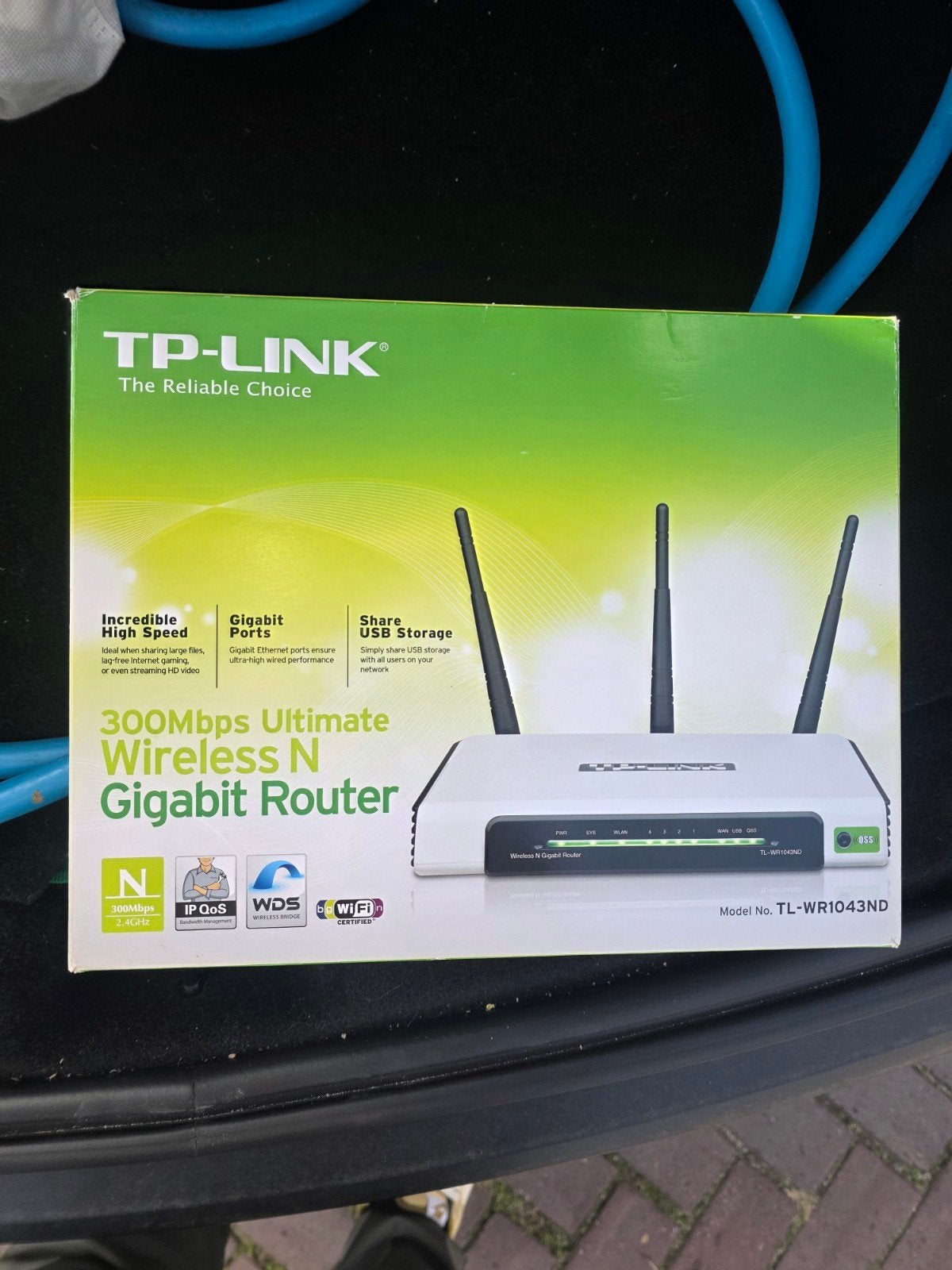TP-Link TL-WR1043ND 300Mbps Wireless N Gigabit Router, Ophalen, Zo goed als nieuw, Router, TP-Link