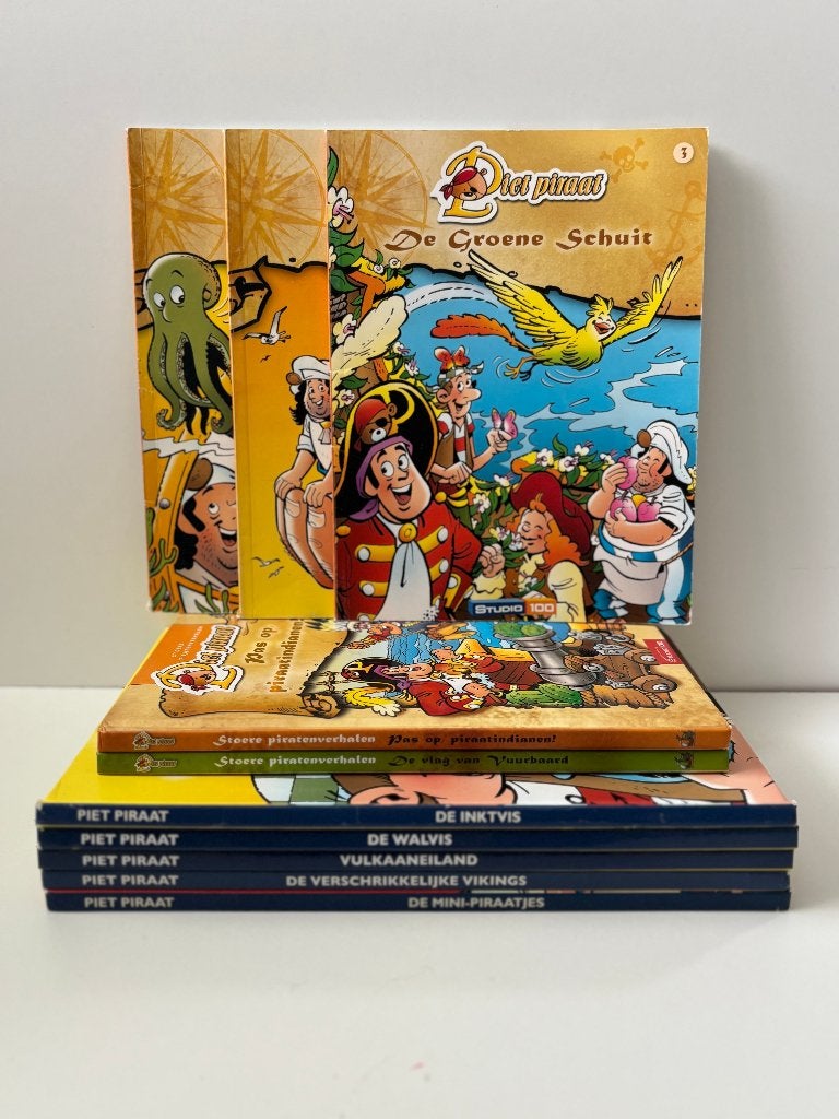 10 stuks boekjes Piet Piraat -Leesboeken- studio 100, Ophalen of Verzenden, Gelezen, Piet Piraat  studio 100, Fictie algemeen
