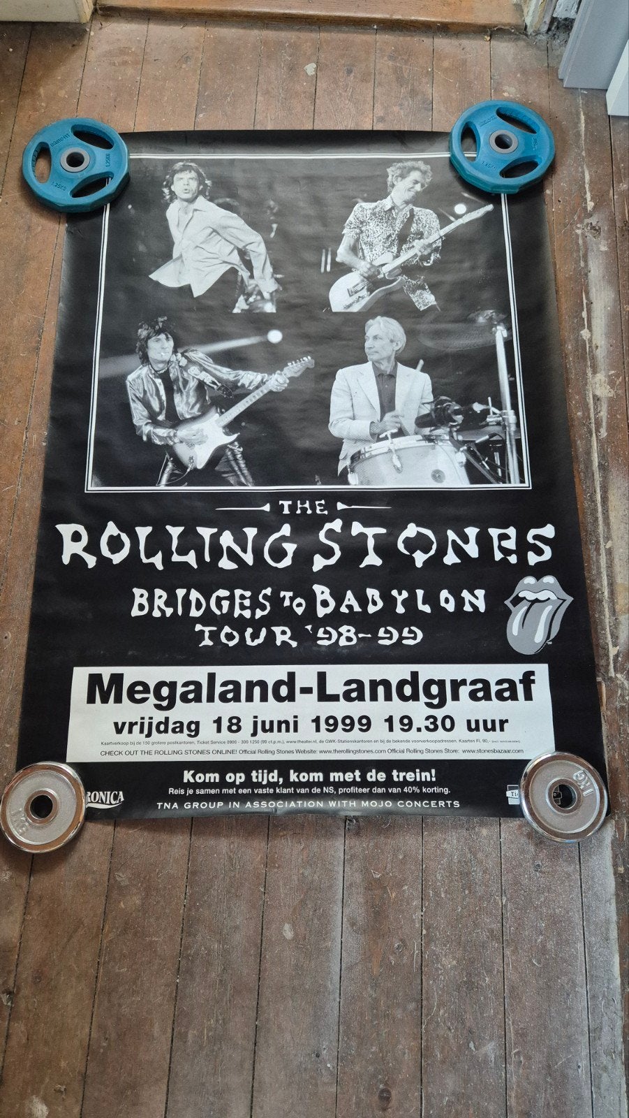 Rolling Stones concertposter Bridges to Babylon Landgraaf, Tickets en Kaartjes, Eén persoon