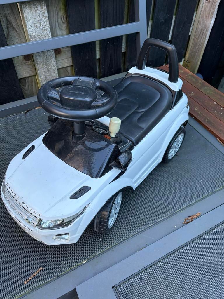 Loopauto Range Rover Evoque Wit - Gebruikt, Kinderen en Baby's, Ophalen, Gebruikt, Loopvoertuig
