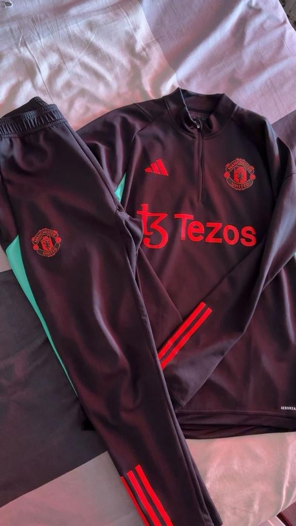 Adidas Trainingspak Manchester United Maat M, Maat 48/50 (M), Zwart, Ophalen of Verzenden, Zo goed als nieuw