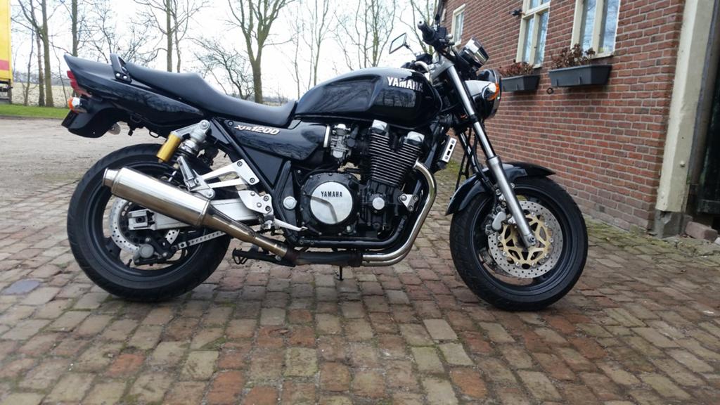Yamaha XJR 1200 zwart, Motoren, 4 cilinders, 1200 cc, Naked bike, Gebruikt