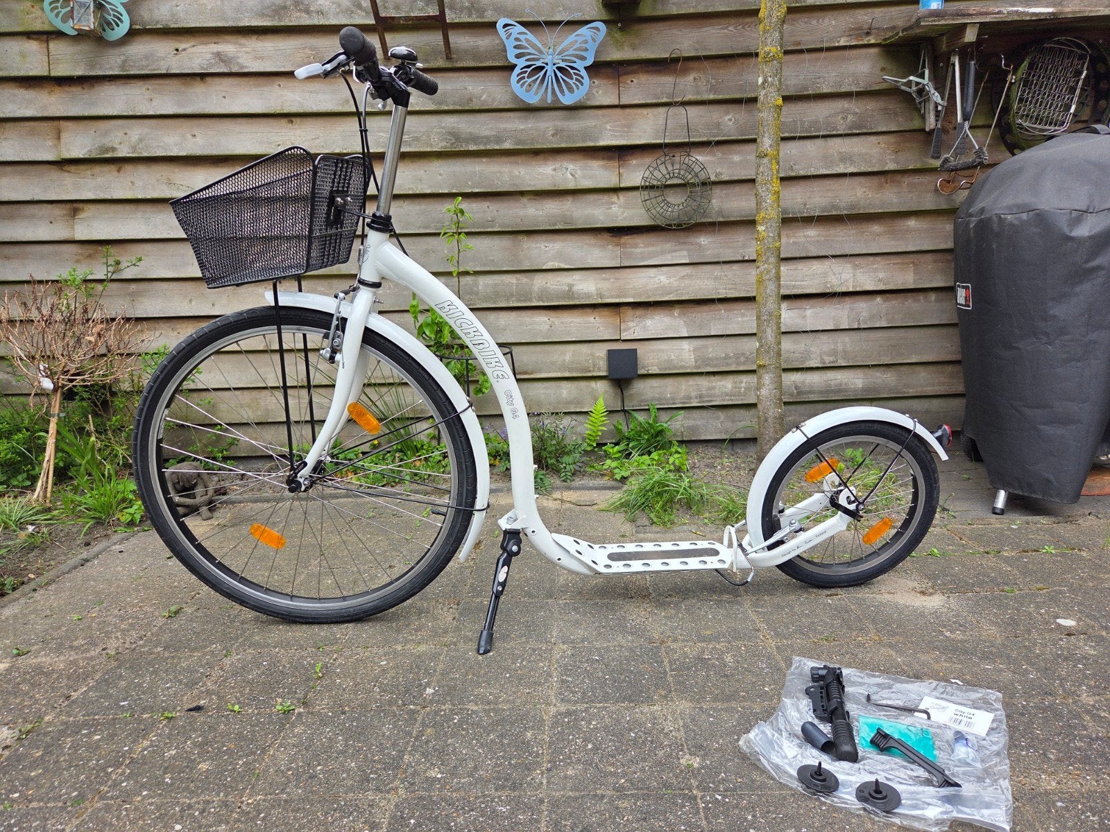 Kickbike City G4 step met mandje en standaard, Fietsen en Brommers, Steps, Ophalen, Gebruikt, Kickbike