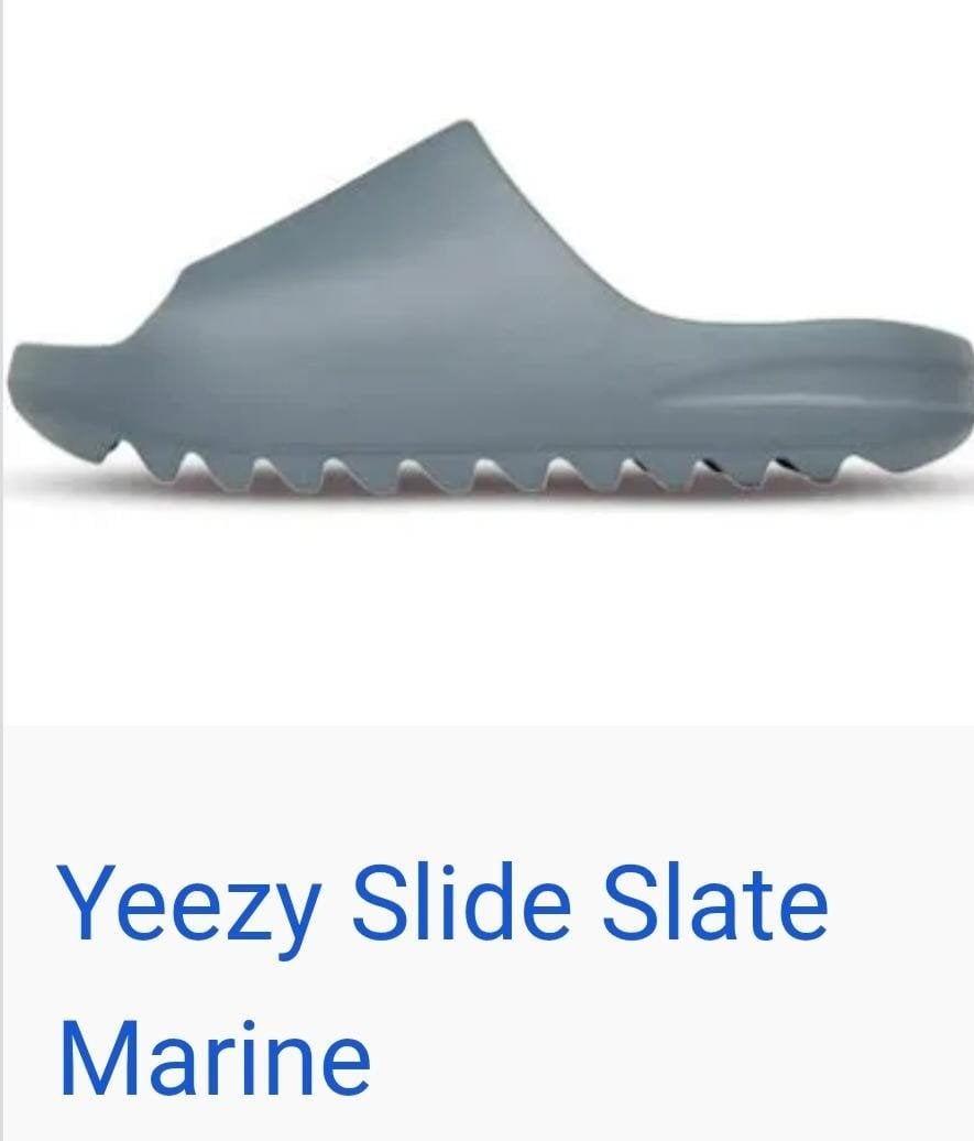 Adidas Yeezy Slide 'Slate Marine - Maat 43, Kleding | Heren, Schoenen, Slippers, Overige kleuren, Ophalen of Verzenden, Zo goed als nieuw