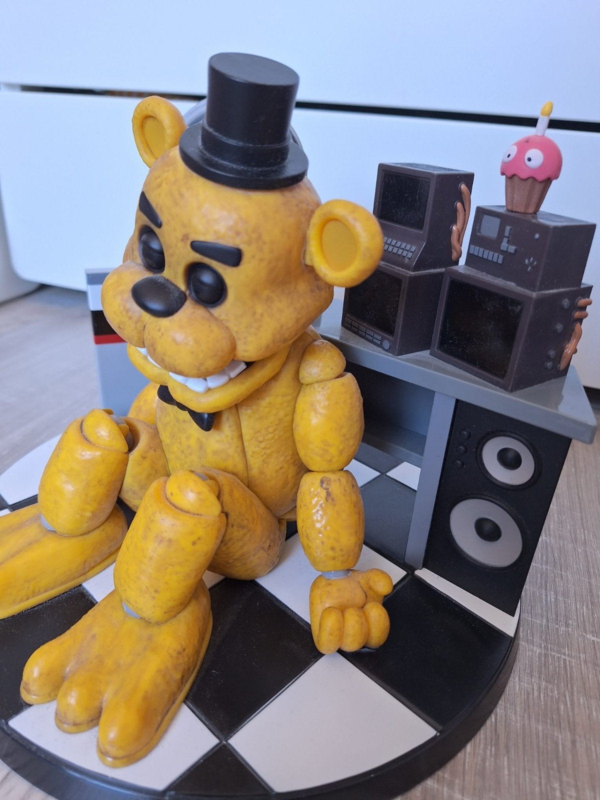 five nights at Freddy's, golden Freddy, Ophalen of Verzenden, Overige figuren, Zo goed als nieuw, Beeldje of Figuurtje
