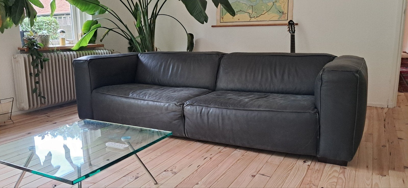 Leren 3 zitsbank Kartel living, Huis en Inrichting, Ophalen, Gebruikt, Driepersoons, Rechte bank