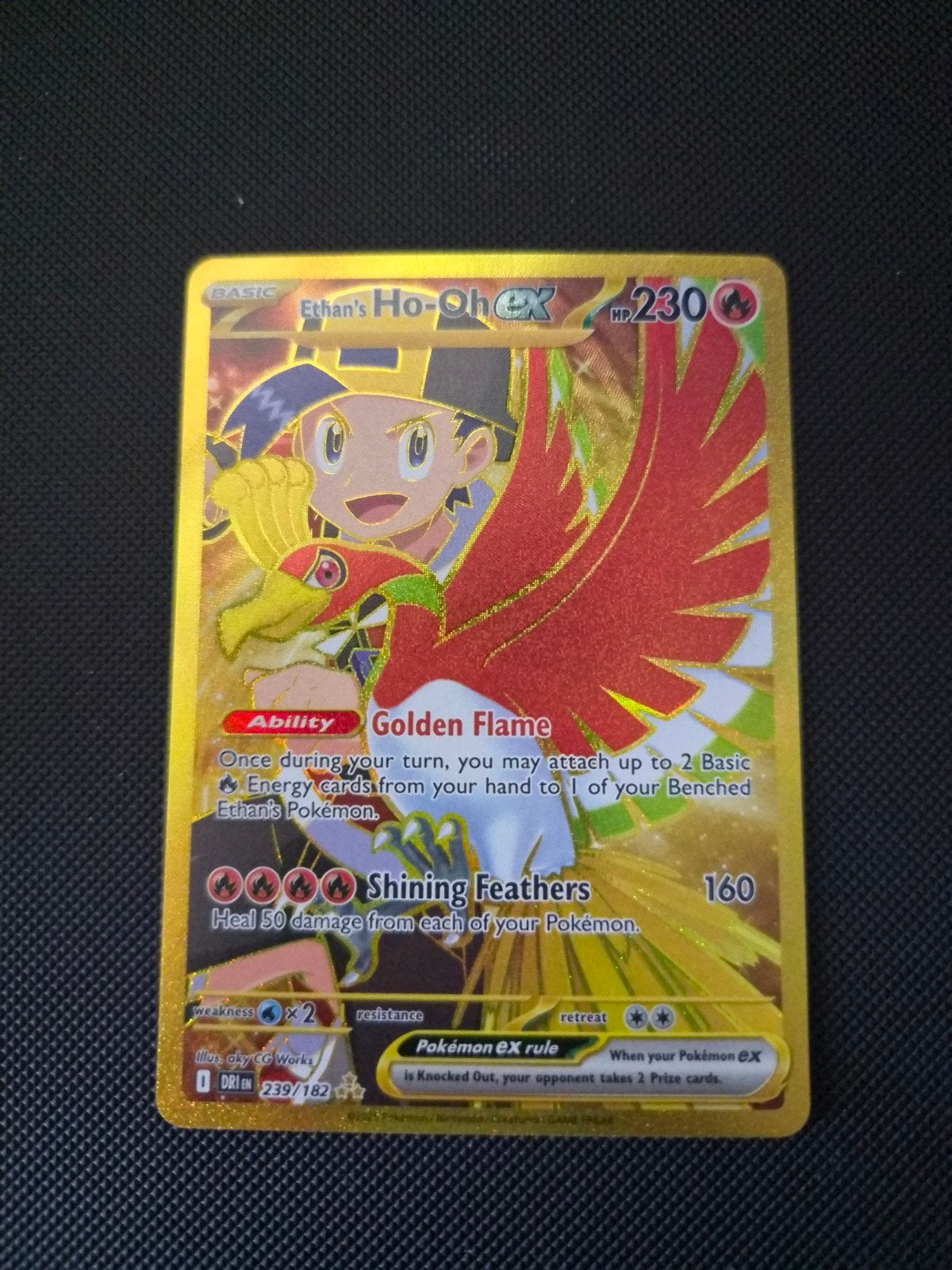 Ethan's Ho-Oh EX 239/182 - Pokemon Destined Rivals - NM, Ophalen, Nieuw, Losse kaart, Foil