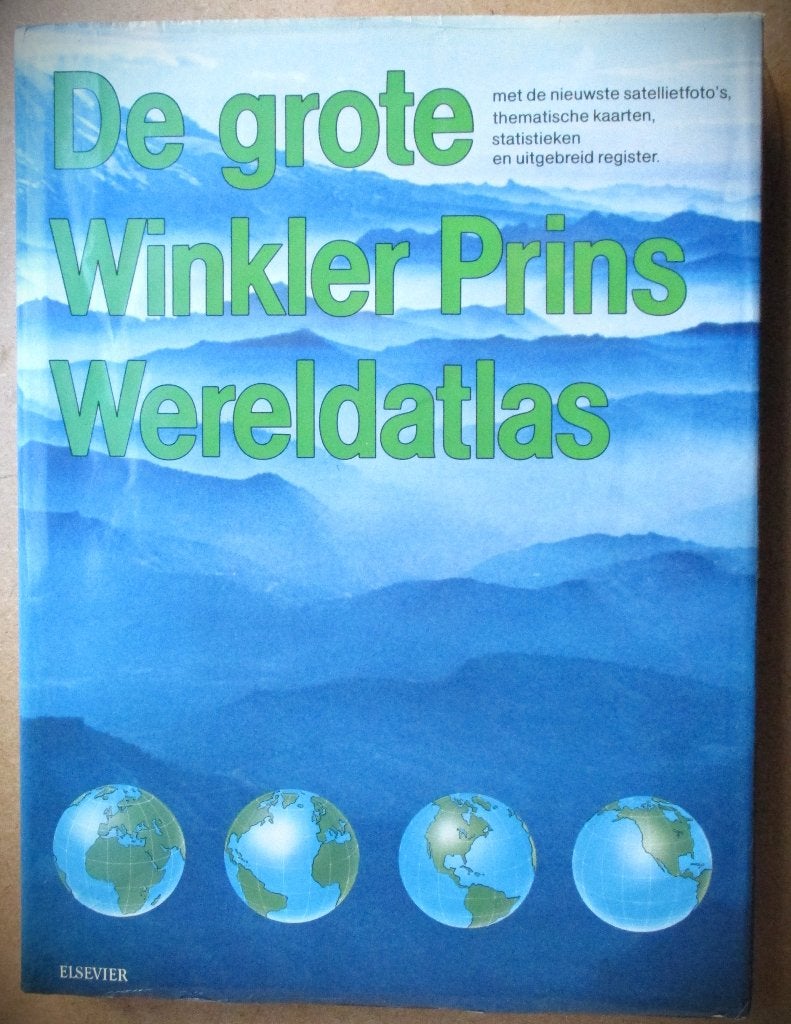 Winkler Prins~De grote Wereldatlas~1987~HC~Stofomslag, Boeken, Overige atlassen, Ophalen of Verzenden, Zo goed als nieuw, 1800 tot 2000