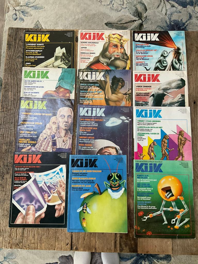 Jaargang tijdschrift Kijk Magazine uit 1976. 12 stuks, Boeken, Tijdschriften en Kranten, Ophalen of Verzenden, Gelezen, Wetenschap en Natuur