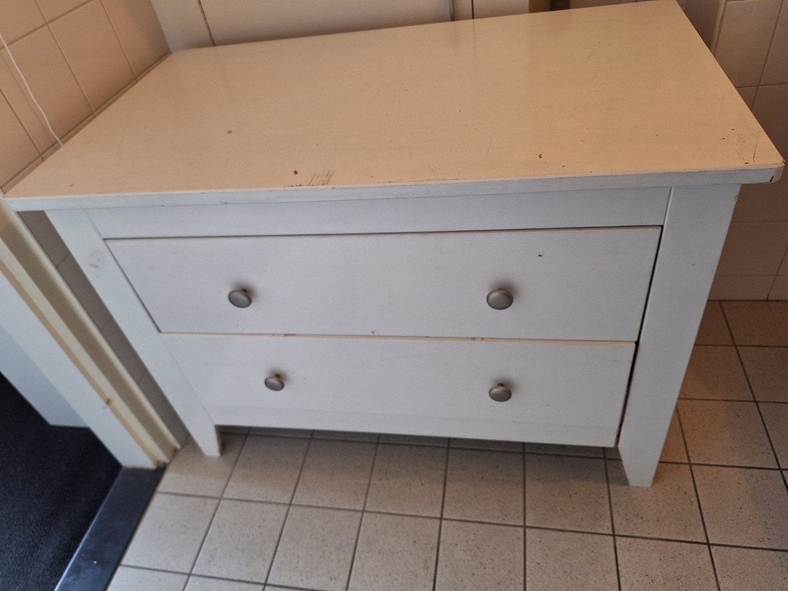 Ladekast met 2 laden - nette staat, likje verf nodig, Gebruikt, 1 of 2 laden, Ophalen of Verzenden, Minder dan 100 cm
