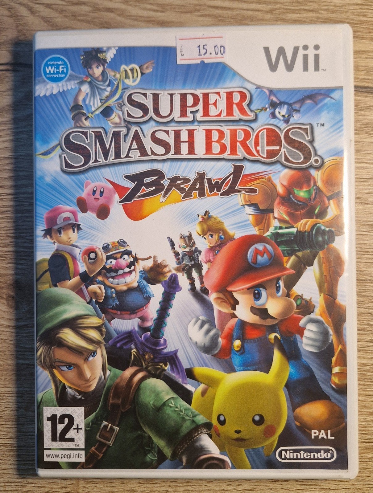 Super smash bros brawl Nintendo Wii PAL Compleet, Spelcomputers en Games, Games | Nintendo Wii, Vechten, 1 speler, Ophalen of Verzenden
