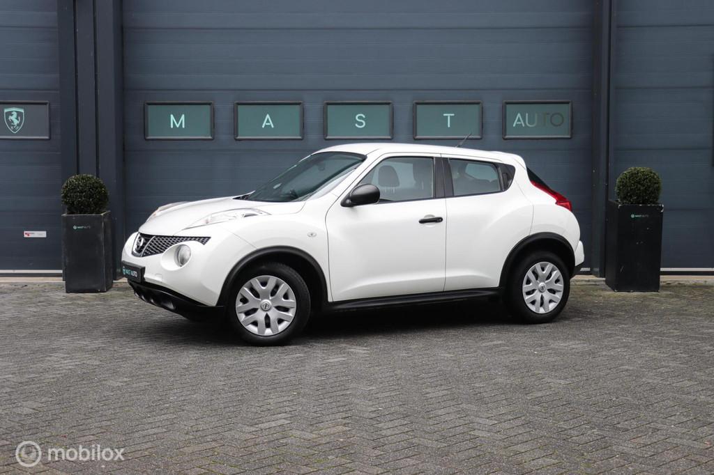 Nissan Juke 1.6 Visia Eco|Apple carplay|Trekhaak|NAP|Airco, Auto's, Nissan, Euro 5, Stof, Zwart, 4 cilinders