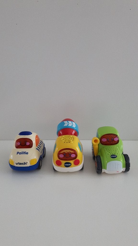 VTech Toet Toet Auto's Politie, betonwagen, Tom de tractor, Ophalen of Verzenden, Gebruikt