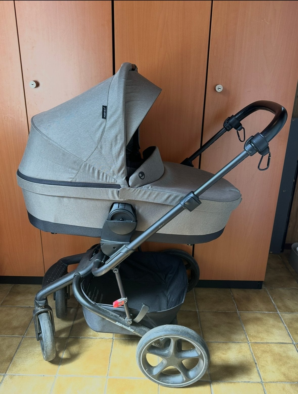 Easywalker Harvey 3 Combiwagen - Compleet en Zo Goed als Nie, Zo goed als nieuw, Combiwagen, Verstelbare duwstang, Ophalen