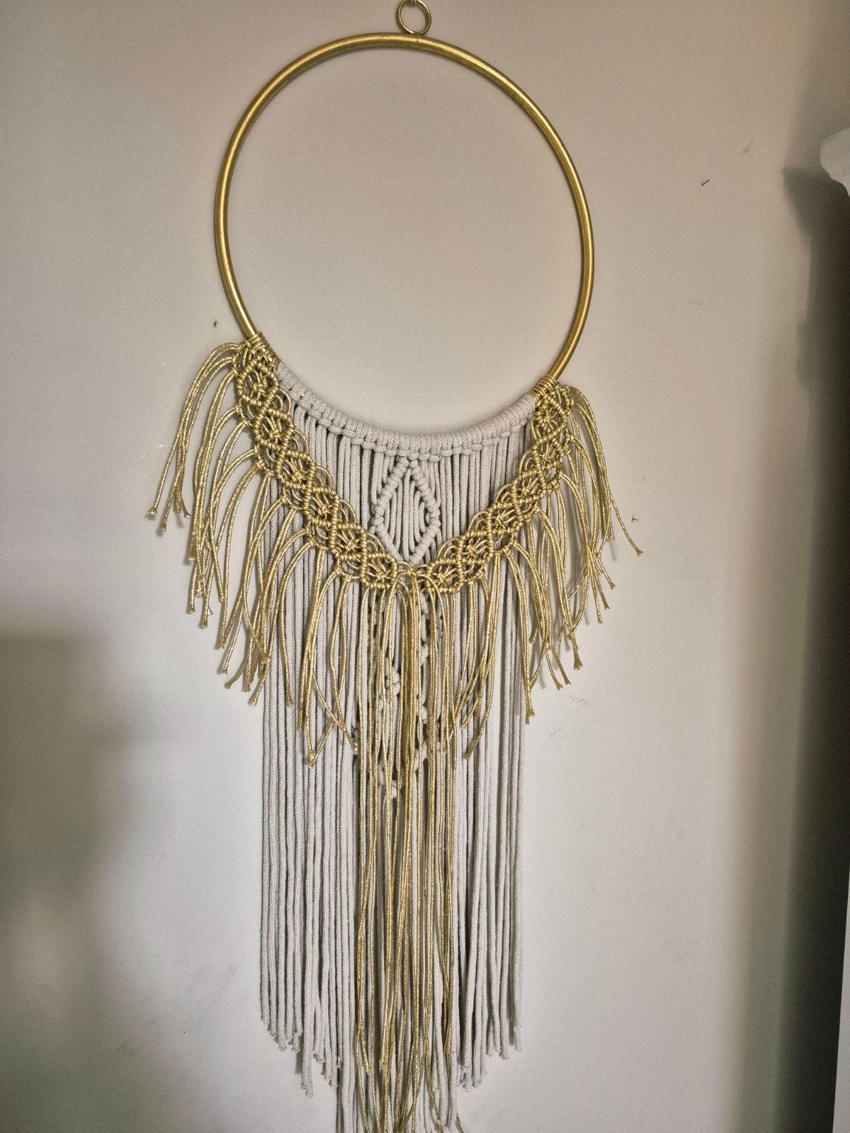 Dromenvanger/macrame, goud., Ophalen of Verzenden, Nieuw