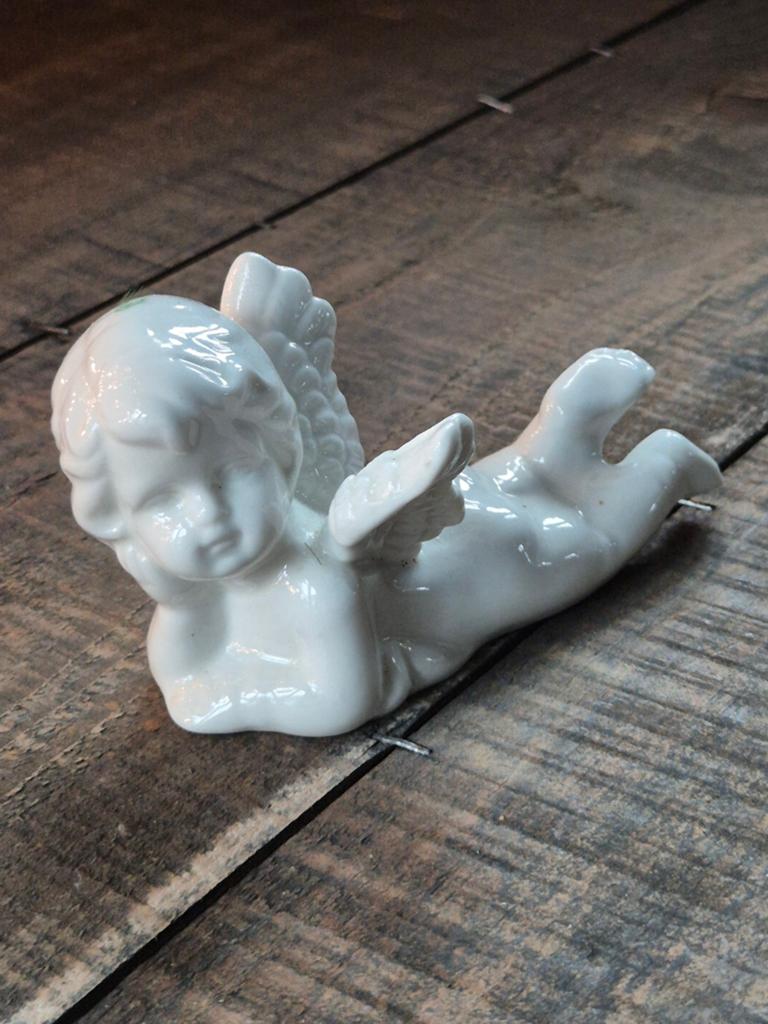 Liggende engel, Verzamelen, Beelden en Beeldjes, Ophalen of Verzenden
