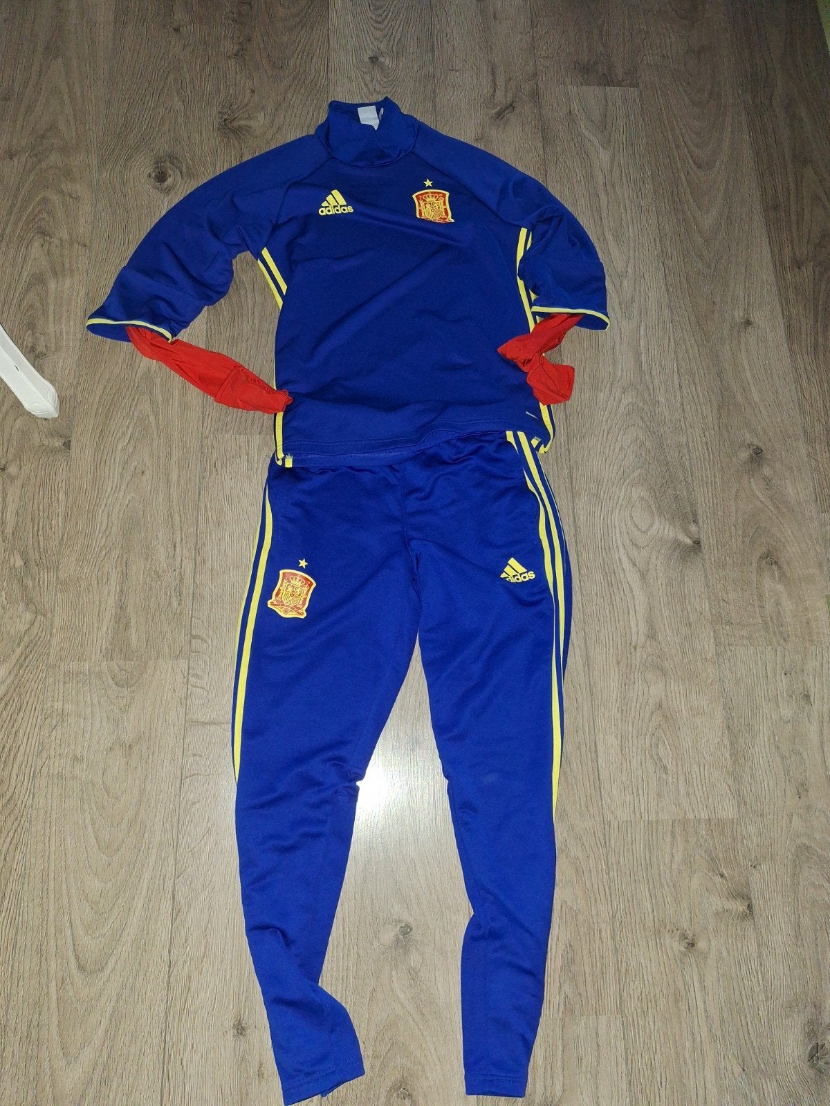 Spanje trainingspak adidas retro vintage, Kleding | Heren, Blauw, Ophalen of Verzenden, Adidas, Voetbal