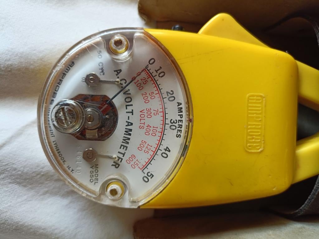 Vintage Amprobe Jr Y550 A.C volt-amperemeter,complete set, Ophalen of Verzenden